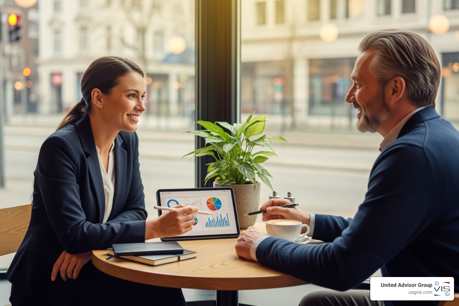 a confident, independent advisor having a positive meeting with a client in a comfortable, non-corporate setting - career change from financial advisor a confident, independent advisor having a positive meeting with a client in a comfortable, non-corporate setting - career change from financial advisor